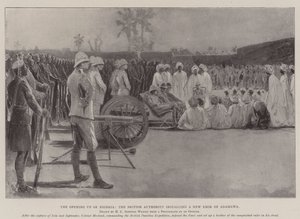 ナイジェリアの開放、英国当局がアダマワの新しい首長を設置 作： Henry Charles Seppings Wright